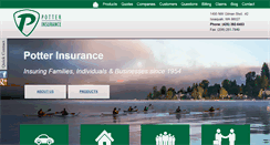 Desktop Screenshot of potterinsurance.com